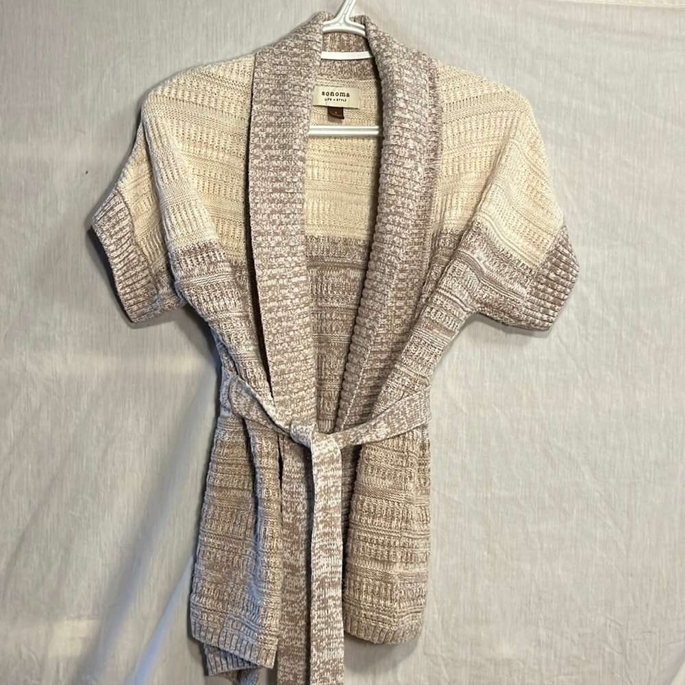 Sonoma knitted short sleeve cardigan, size S